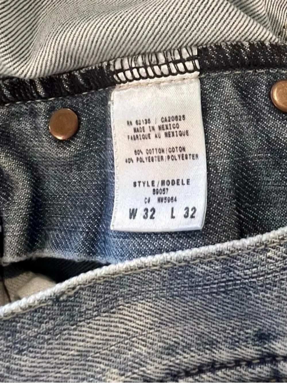 Guess Distressed Relaxed Jeans 32x32 Y2K Grunge